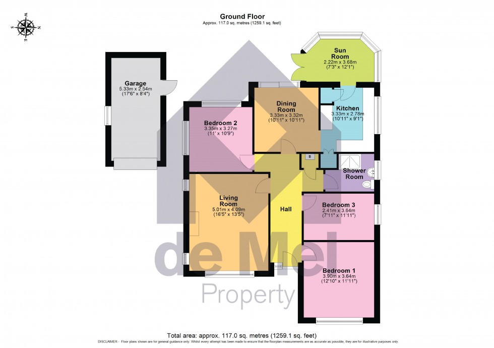 Floorplan for Mercia Road, Winchcombe