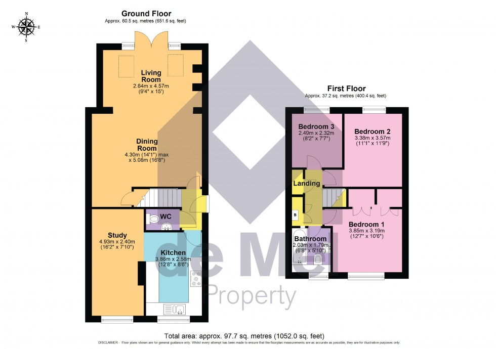 Floorplan for Cornfield Drive, Bishops Cleeve