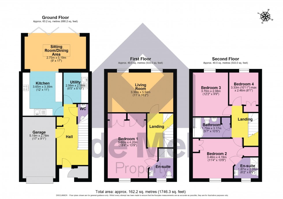Floorplan for John Moore Gardens, Cheltenham, Gloucestershire, GL50