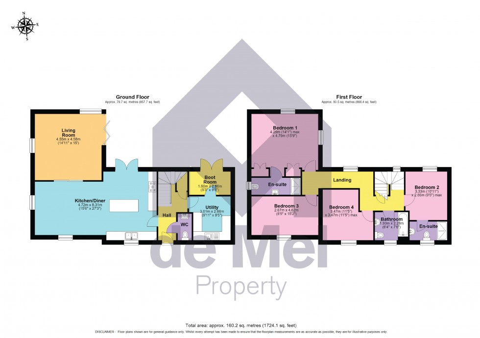 Floorplan for Cambrian Road, Walton Cardiff, Tewkesbury