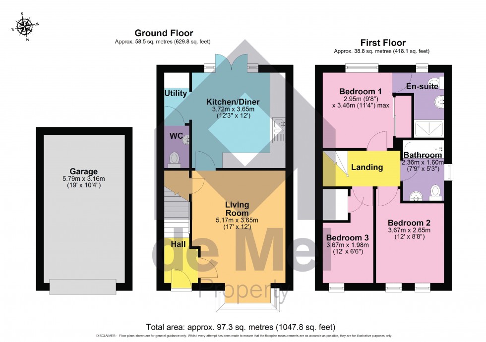 Floorplan for Harvest Street, Prestbury, Cheltenham