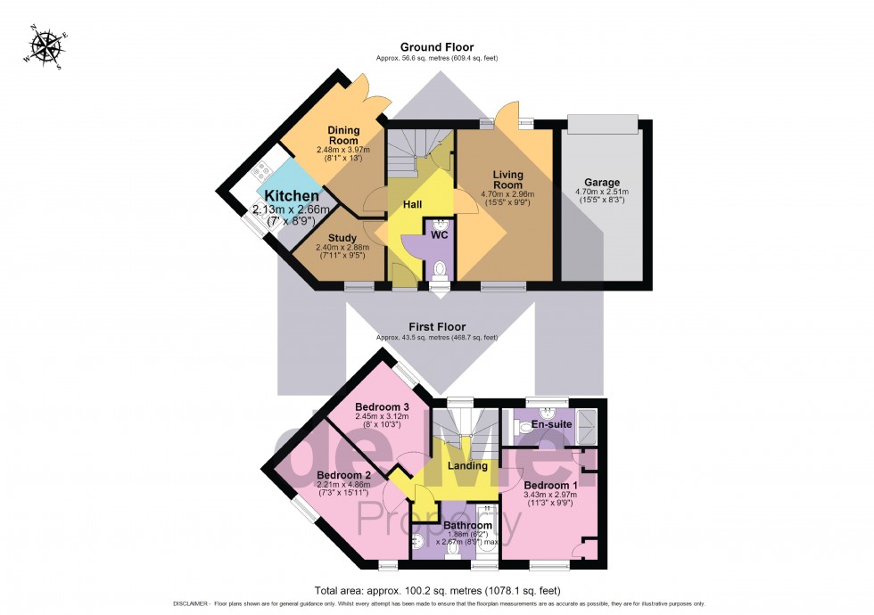 Floorplan for Knapps Crescent, Woodmancote