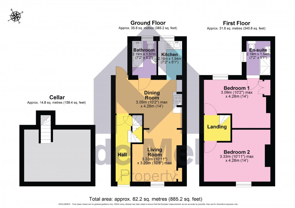 Floorplan for Hanover Street, Cheltenham