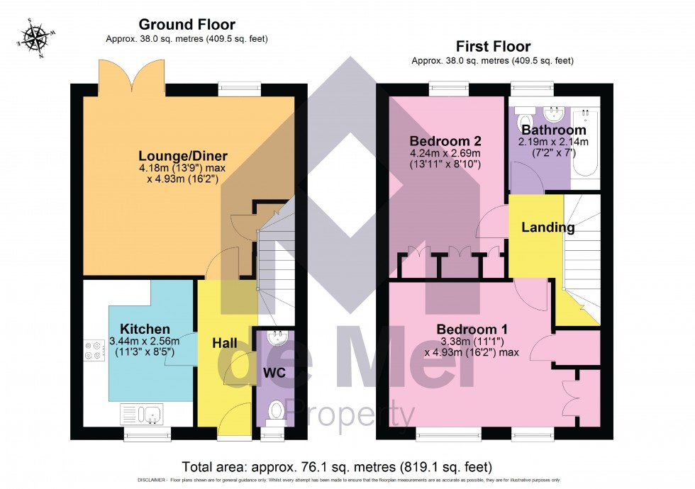 Floorplan for 50% SHARED OWNERSHIP, Sharing Grove, Cheltenham