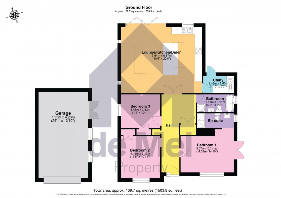 Floorplan for Blacksmiths Road, Alderton