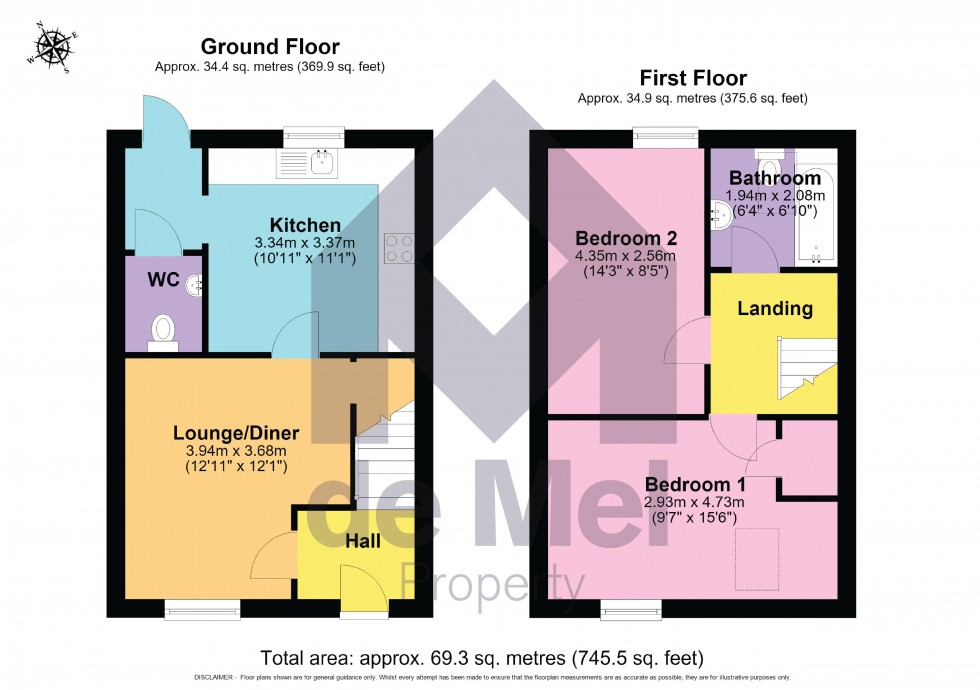 Floorplan for Knottes Close, Winchcombe