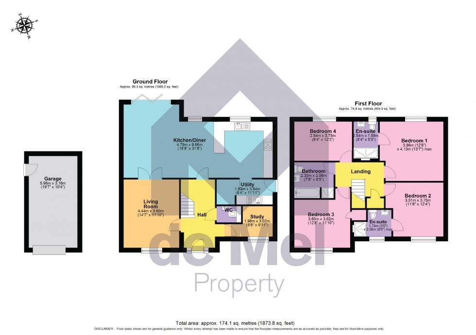 Floorplan for Pyrus Close, Badgeworth Lane, Cheltenham, Gloucestershire, GL51