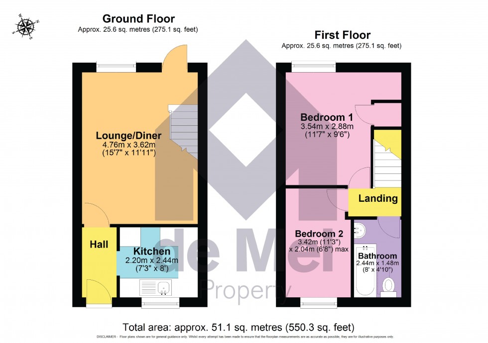 Floorplan for The Cornfields, Bishops Cleeve