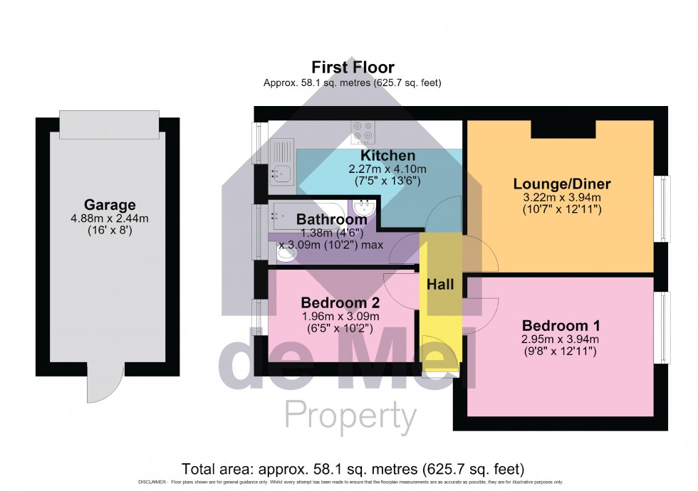 Floorplan for Salisbury Avenue, Up Hatherley, Cheltenham, GL51
