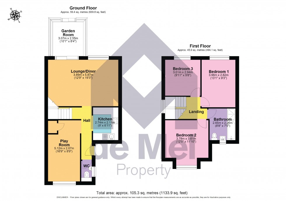 Floorplan for Blacksmiths Close, Sedgeberrow